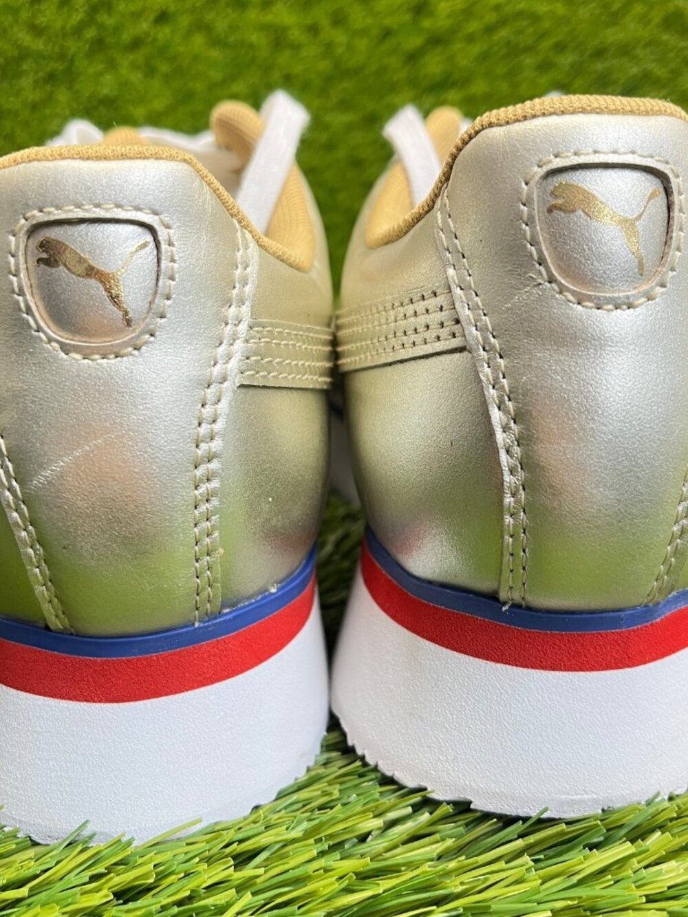 Puma Roma Amor Mixmetal Platform Womens Size 8.5 Athletic Shoes Sneakers - Picture 6 of 10